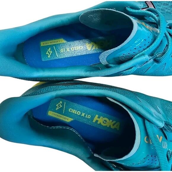 Hoka Cielo X 2 LD Track Spikes Cyan Primrose 1134533 Men 10.5 Women 12 Racing main image 5